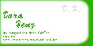 dora henz business card